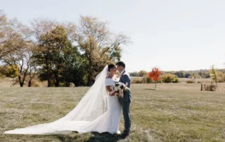 paige and crayton at our missouri wedding barn