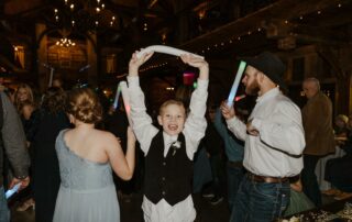 bailey and adam at our missouri wedding barn