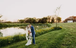 sarah and tyler at our kansas city wedding barn
