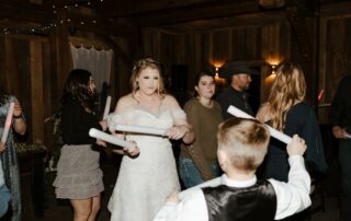 bailey and adam at our missouri wedding barn