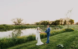 sarah and tyler at our kansas city wedding barn