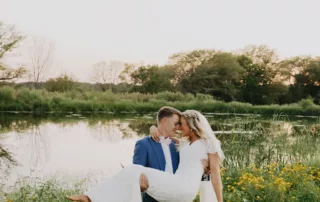 sarah and tyler at our kansas city wedding barn