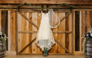 bailey and adam at our missouri wedding barn
