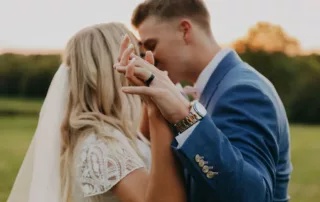 sarah and tyler at our kansas city wedding barn