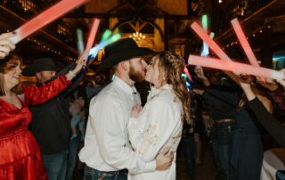 bailey and adam at our missouri wedding barn