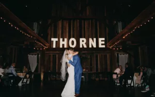 sarah and tyler at our kansas city wedding barn