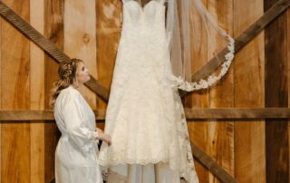 bailey and adam at our missouri wedding barn