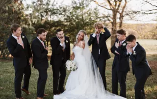 BS groomsmen and bride | places to get married in kansas city